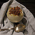 Verrine express banane vanille 
