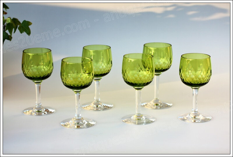 Verres à porto en cristal Baccarat Richelieu, Baccarat crystal Port wine glasses