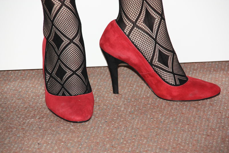 chaussure couleur rouille