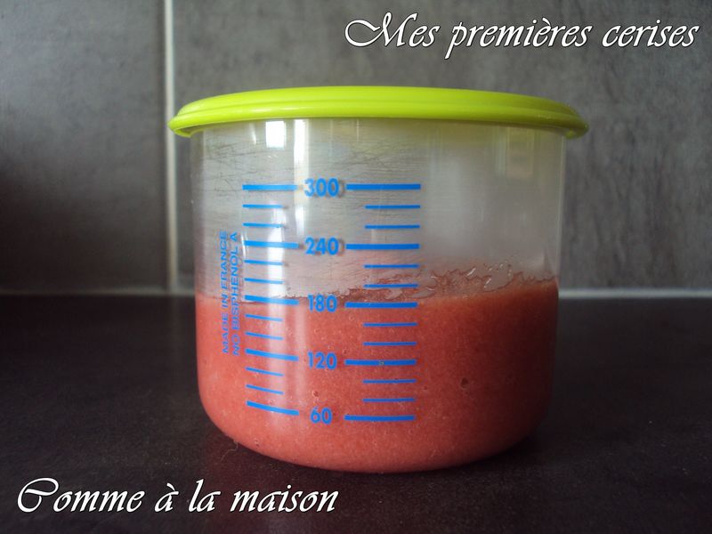 Les repas de Bébé, la compote Pom'Cerises 6 mois et + Comme à la maison