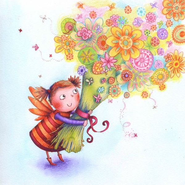 Original picture book art for sale Mélanie Florianchildren's book