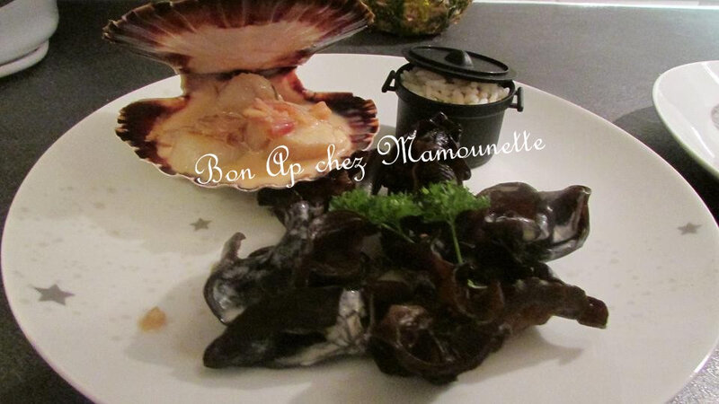 Csj miellées aux champignons noirs et riz étuvé 014-