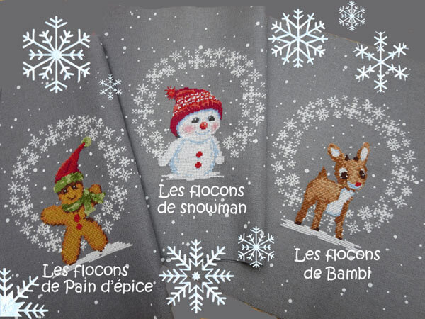 les 3 couronnes de flocons 1089