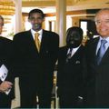 Mr Pierre Muller, Ancien Maire de Genève, Président Green Cross International, Mr Bruno Venn, Président du CEEA, Mr Eya TCHAMA, Coordinateur ONG-Chancellerie d’État,