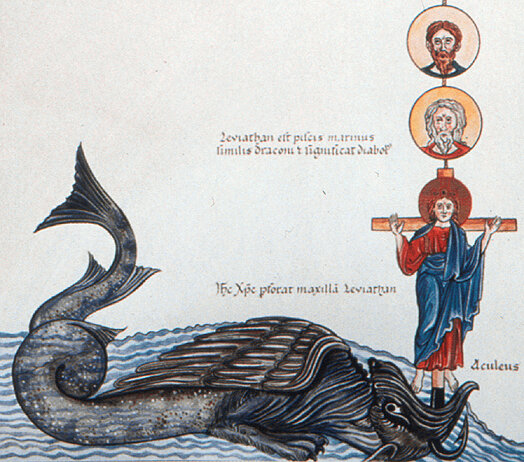 Le Christ sur le léviathan, BNF, bestiaire médiéval