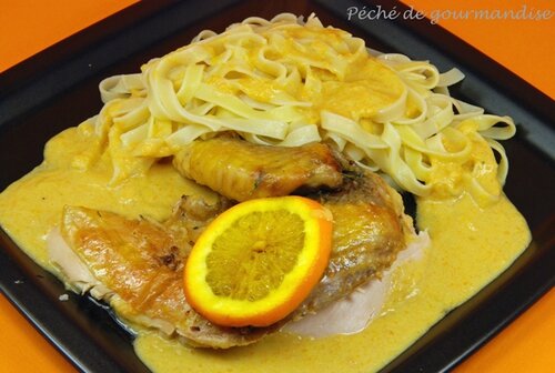 Pintade à l'orange