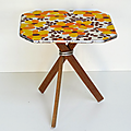 Petit mobilier ... table d'appoint vintage * lucie 