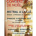 Concert de noel dimanche 10 decembre 16h00 auditorium petrucciani