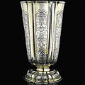 A large hungarian parcel-gilt silver beaker, unmarked, circa 1730