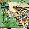 Art journal - 'peace and freedom'