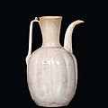 A white earthenware qingbai ewer, song dynasty (960-1279)