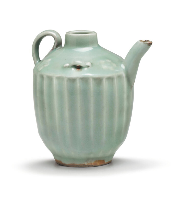 An unusual Longquan celadon ewer, Southern Song dynasty (1127-1279)