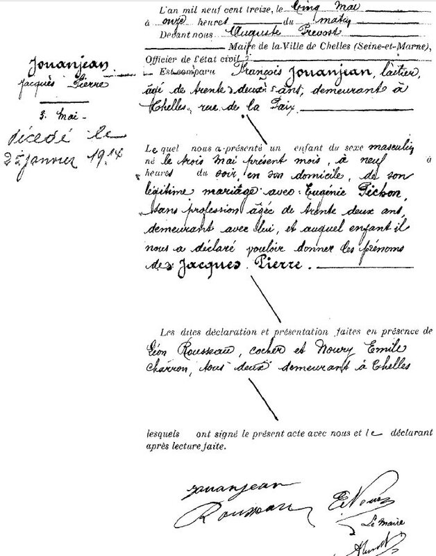 1913 N Chelles Jacques Jouanjean