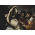 Follower of mattia preti, saint sebastian tended by saint irene 