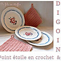 Digoin et crochet au point étoile