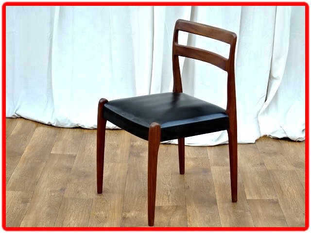 chaise scandinave en palissandre 1960