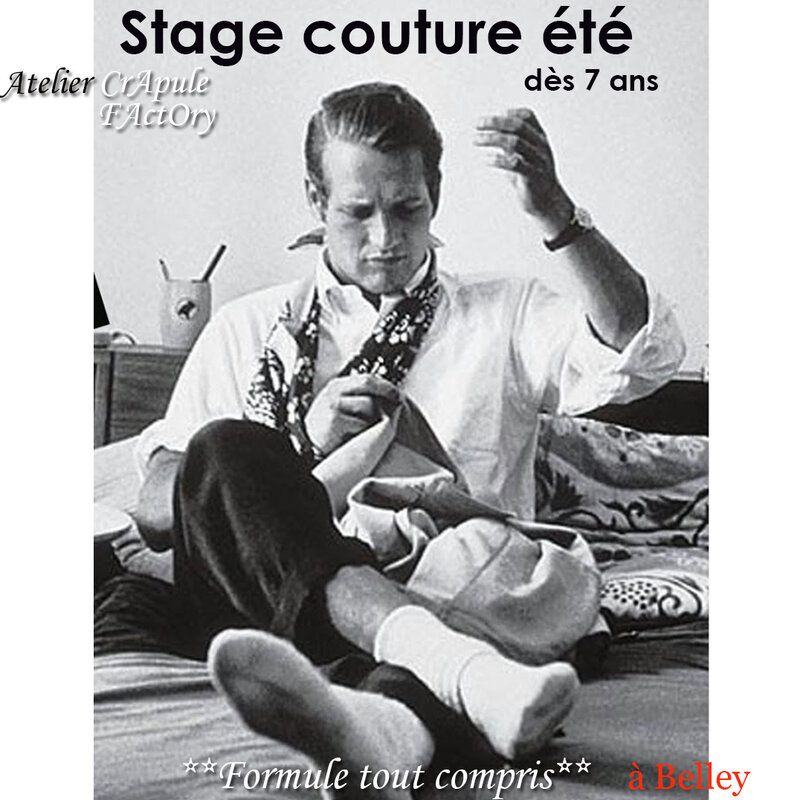 Stage COUTURE VACANCES ETE , cours de couture enfant, Belley 01300, atelier couture, Ain, Bugey sud, loisirs creatif, atlier crapule factory, Stéphanie Erlich-Maujean, formule tout compris, apprendre à coudre, ludique, creation,