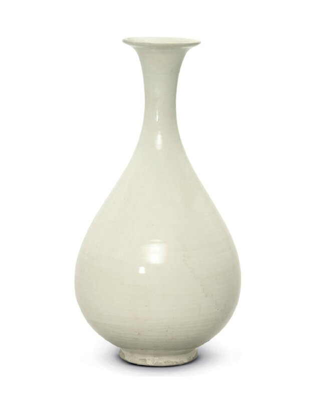 A white-glazed ding-type yuhuchun vase, Northern Song-Jin dynasty, 12th century