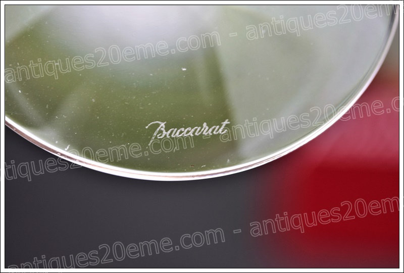 Antiques20ème, flûtes à champagne en cristal de Baccarat modèle Rendez-vous, Baccarat crystal Champagne flutes