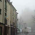 Du brouillard en centre ville à rennes le 23 janvier 2016