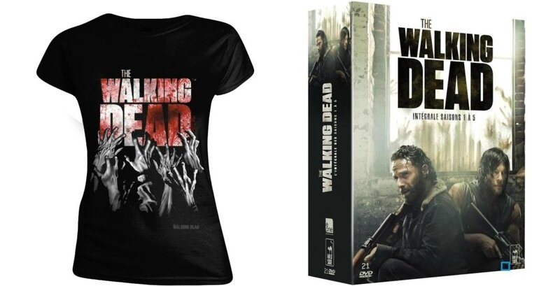 t-shirt-the-walking-dead-blood-femme