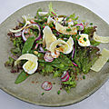 Salade de pois gourmands