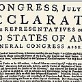 Usa 1776 - déclaration d'indépendance