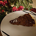 Tarte sablée chocolat poivron fruits rouges