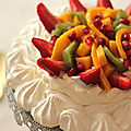 Pavlova aux fruits frais - un dessert tres facile à faire