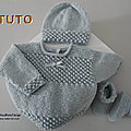 Tuto tricot bebe, tricot bb, tutoriel, patron, explications, modèle layette bb a tricoter pdf