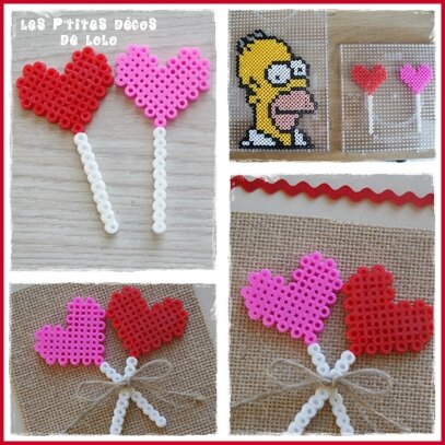 DIY une carte avec des perles Hama pour la Saint Valentin - Les p'tites  décos de Lolo