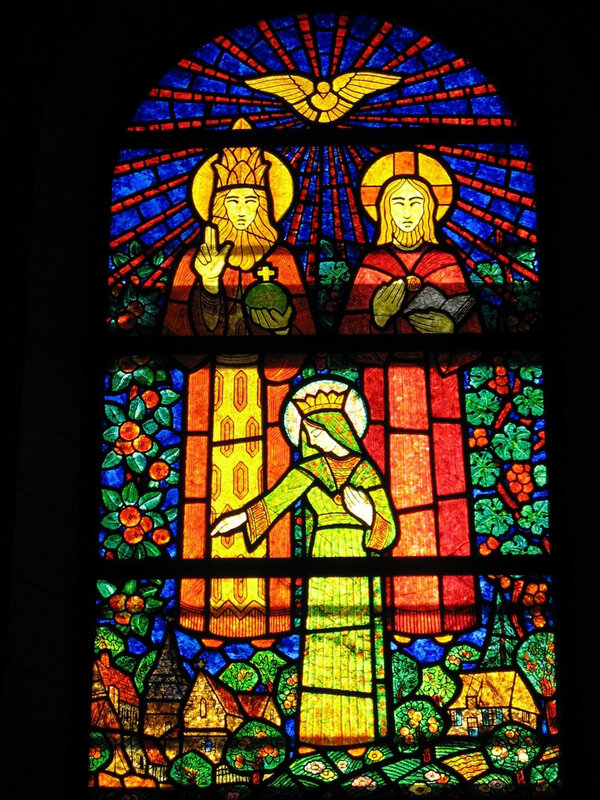 église de Menneval, 1 Trinite et Vierge, Decorchemont
