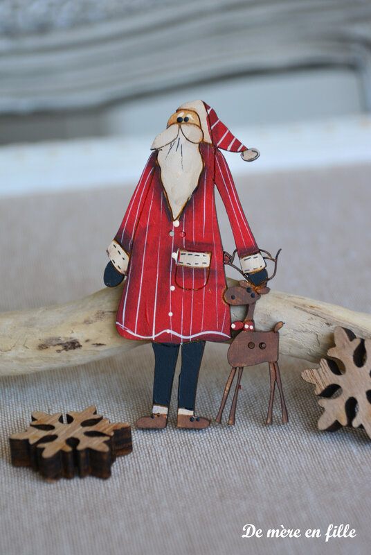 père noël et renne