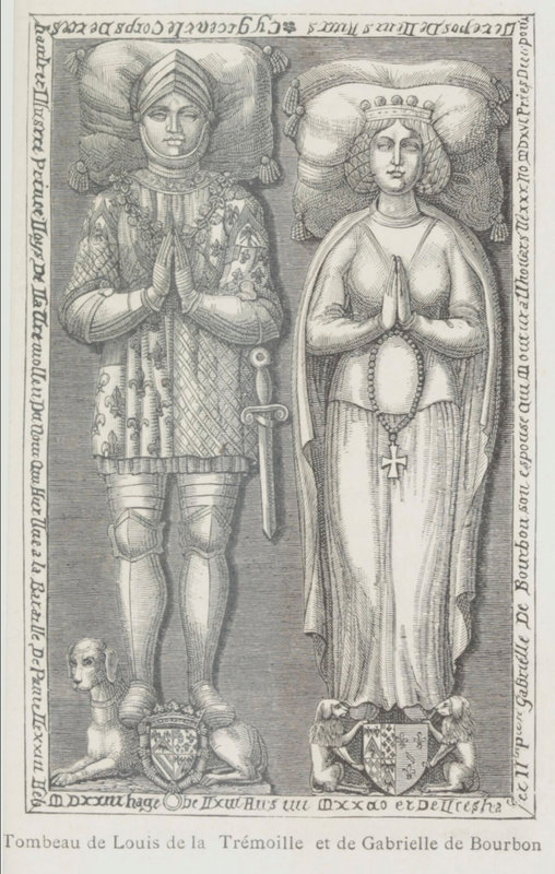 Tombeau de Louis II de la Trémoille et Gabrielle de Montpensier à la collégiale de Thouars