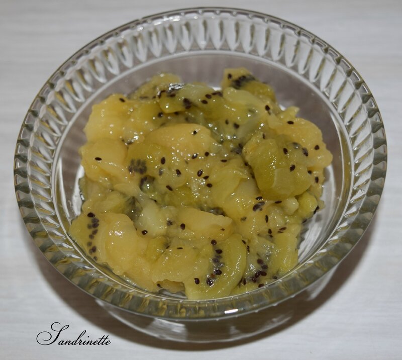 Compote pomme kiwi sandrine dans tous ses états