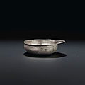 A silver flanged cup, jin-yuan dynasty, 12th-13th century