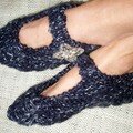 Pantoufles de poche bleus