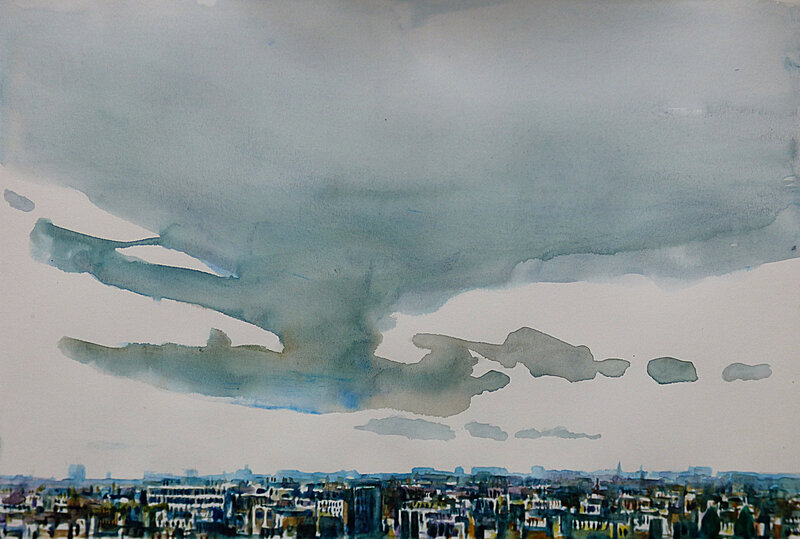 K'nowhere 86 sept 2017, aquarelle, 41 x 28 cm
