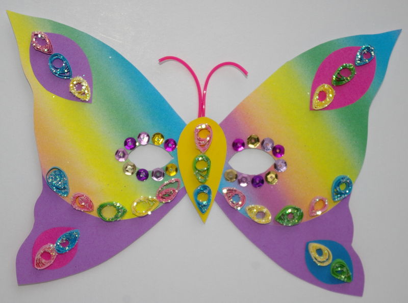 Les masques de papillon - Déguisement sur Tête à modeler