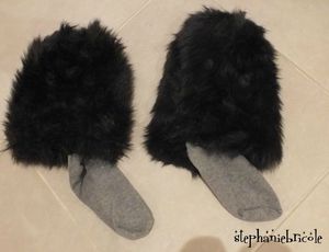 chaussettes fourrures