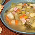 Ma soupe paysanne aux legumes d'hiver et entame de jambon