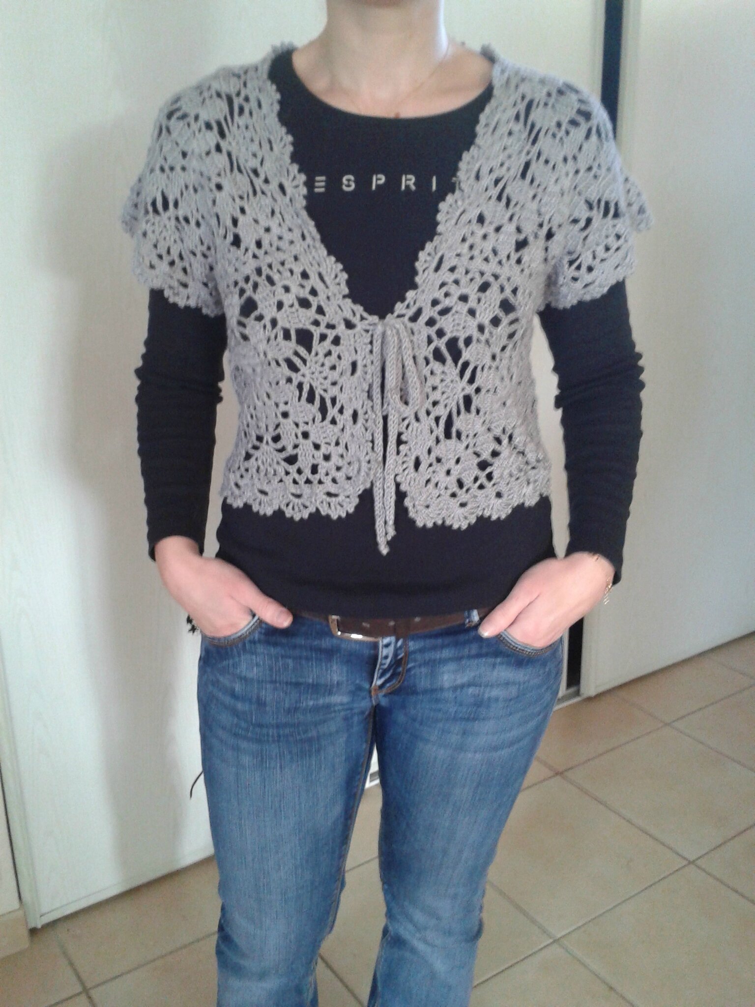 boléro granny au crochet