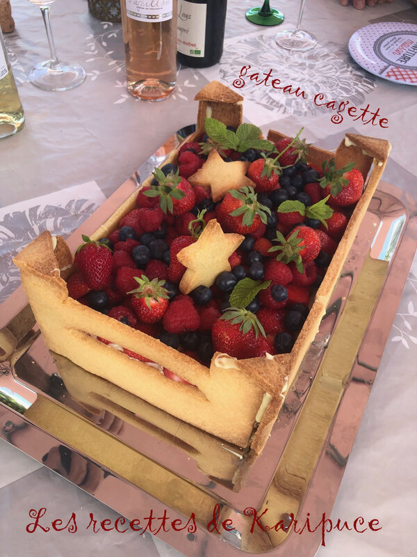 Gateau Cagette Aux Fruits Rouges Les Recettes De Karipuce