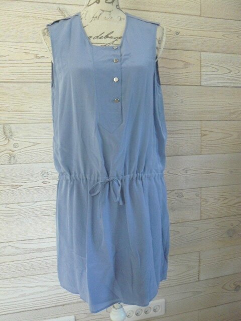 robe bleue comptoir des cotonniers