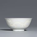 A biscuit-decorated 'Dragon' bowl, Mark and period of Hongzhi. Photo: Sotheby's.