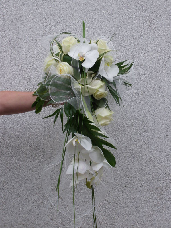 Bouquet de mariée Phalaenopsis - Photo de Art flo : Bouquet de mariée -  Closcrapflower
