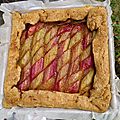 Magnifique tarte à la rhubarbe
