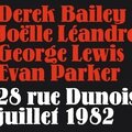 Derek bailey, joëlle léandre, george lewis, evan parker - 28 rue dunois 1982 (fou records)
