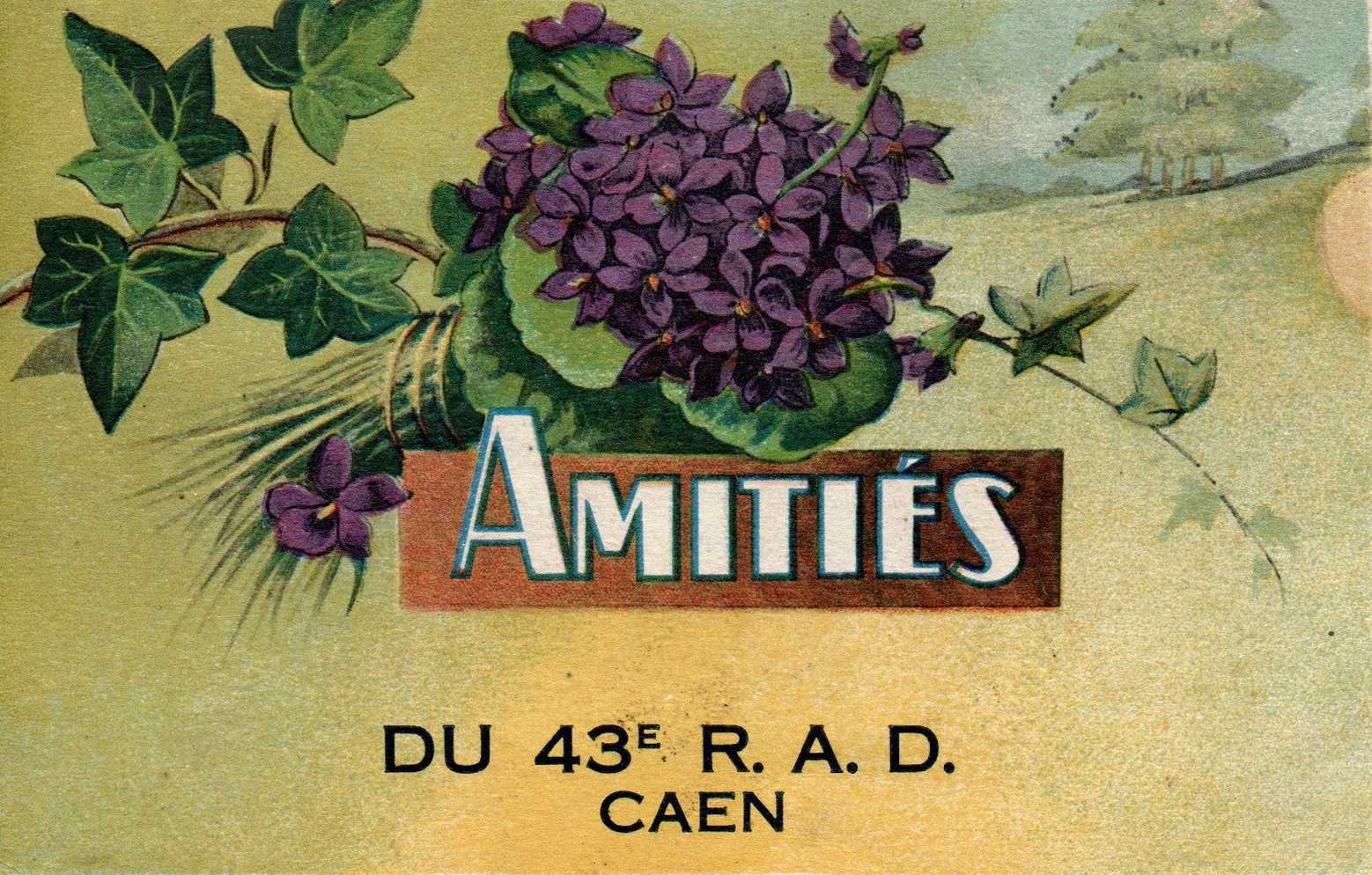 Amitiés du 43e RAD, Caen