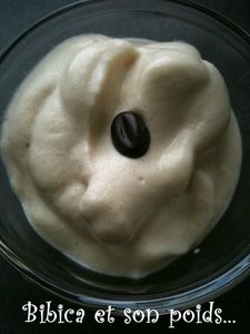 Mousse crémeuse au café haut